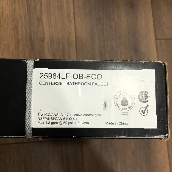 Delta Porter 2-Handle Centerset Bathroom Faucet Oil Rubbed Bronze Monoblock - Picture 9 of 9